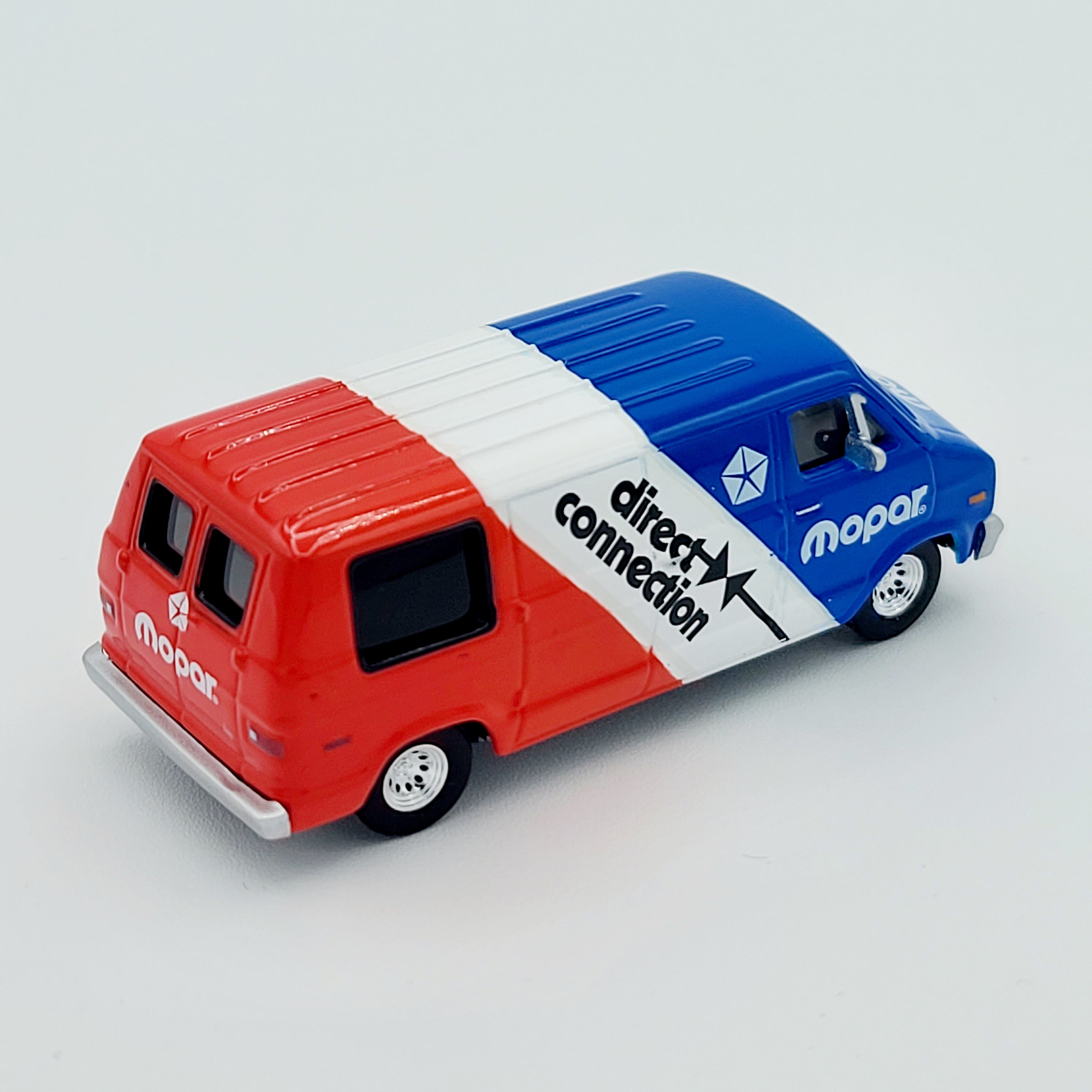 GreenLight '76 Dodge B100 Van - 1:64, Mopar Direct Connection (2016 Blue Collar Series 1)
